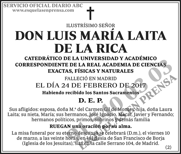 Luis María Laita de la Rica